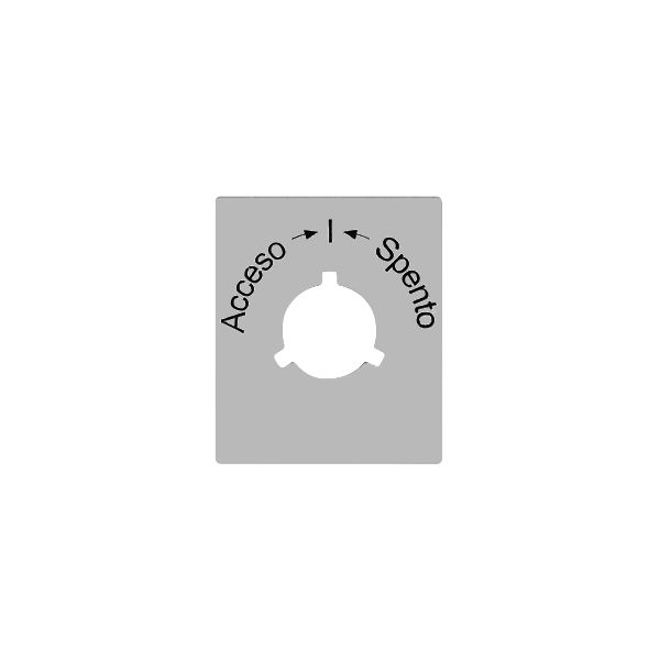 Disque indicateur Acceso->I<-Spento pour contact pivotant FLF FH