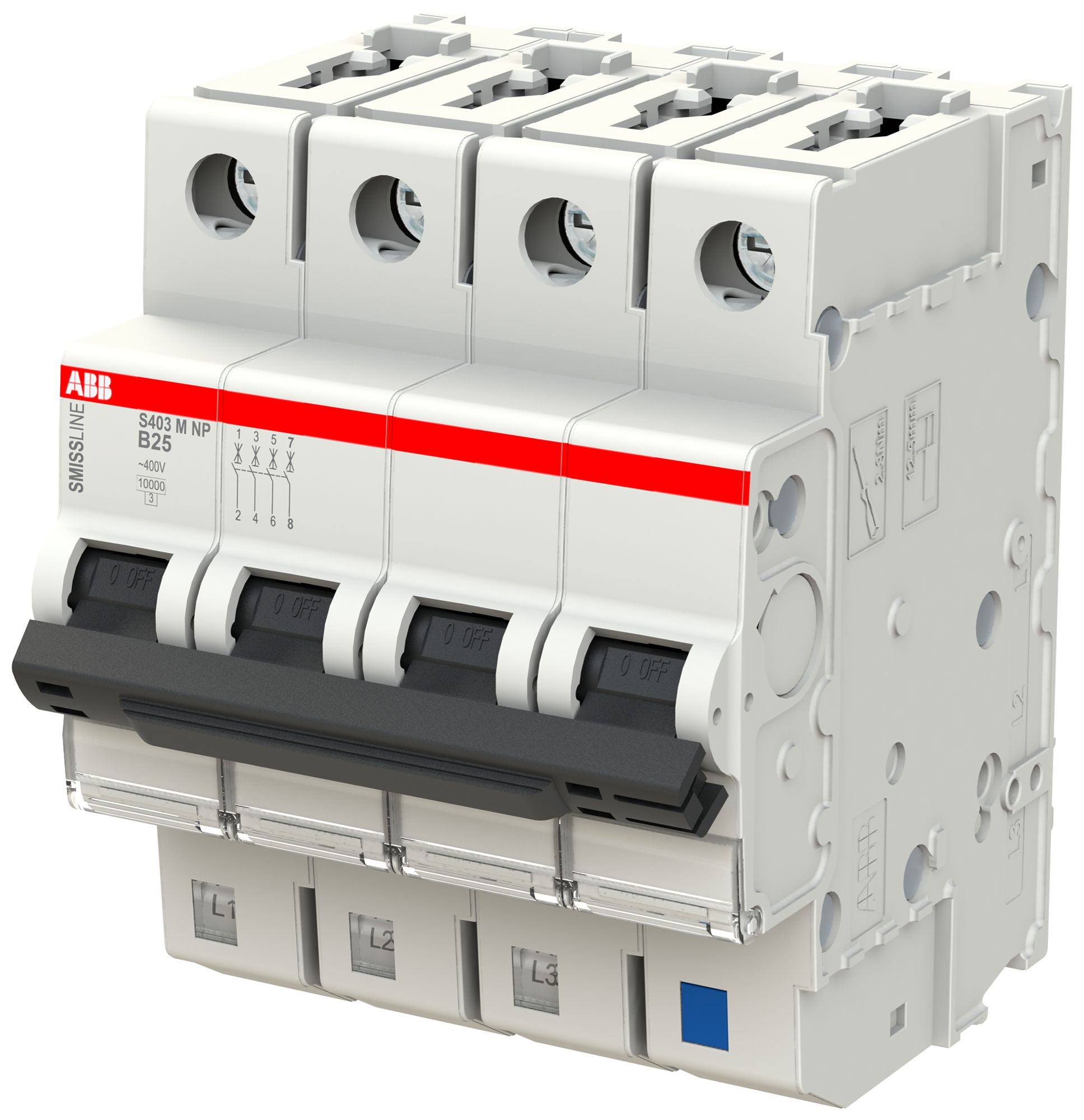 Disgiuntore SMISSLINE TP S 4×25A B 10kA NP