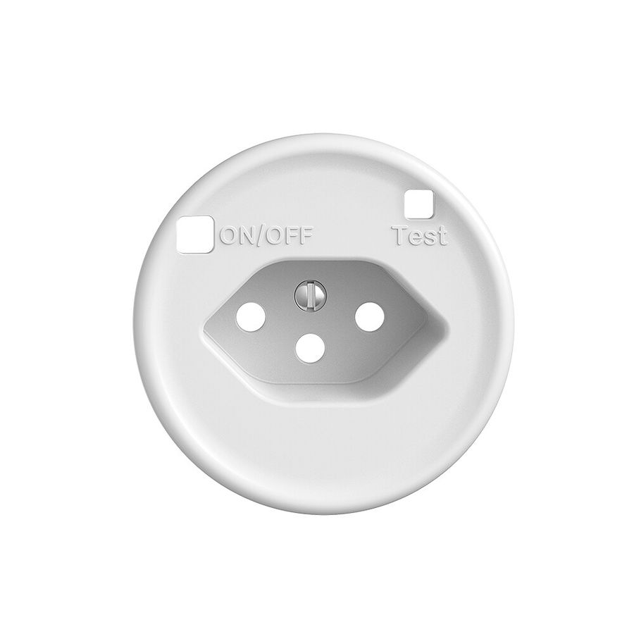 Frontset STANDARDdue zu FI-Steckdose T13, weiss