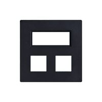 Frontplatte EDIZIOdue elegance für 2×Taster+RTH graphitgrau