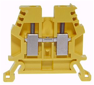 Borne de passage joignable Woertz 0.5…2.5mm² 24A 1000V vis 2×1 rail DIN 35mm jn