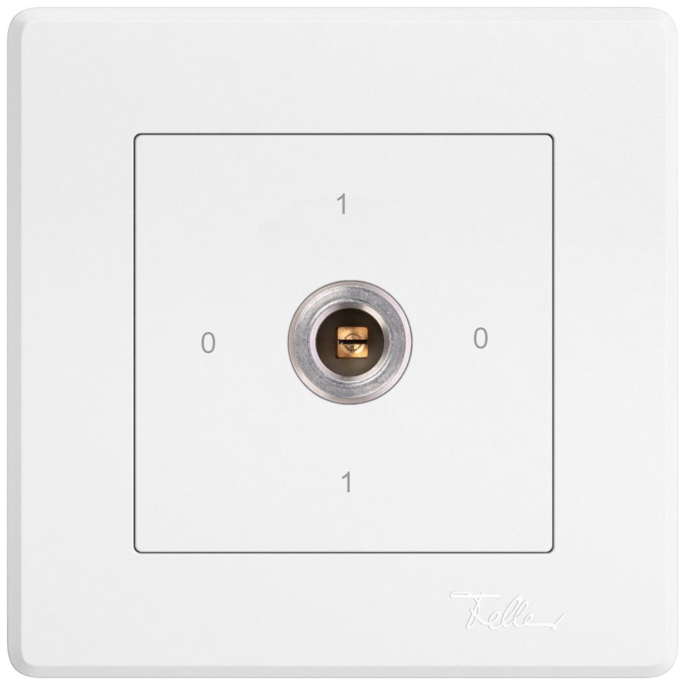 UP-Schlüsselschalter EDIZIO.liv 1P Vierkant/Schlitz 20A 690V 0-1-0-1 Rundsch.ws