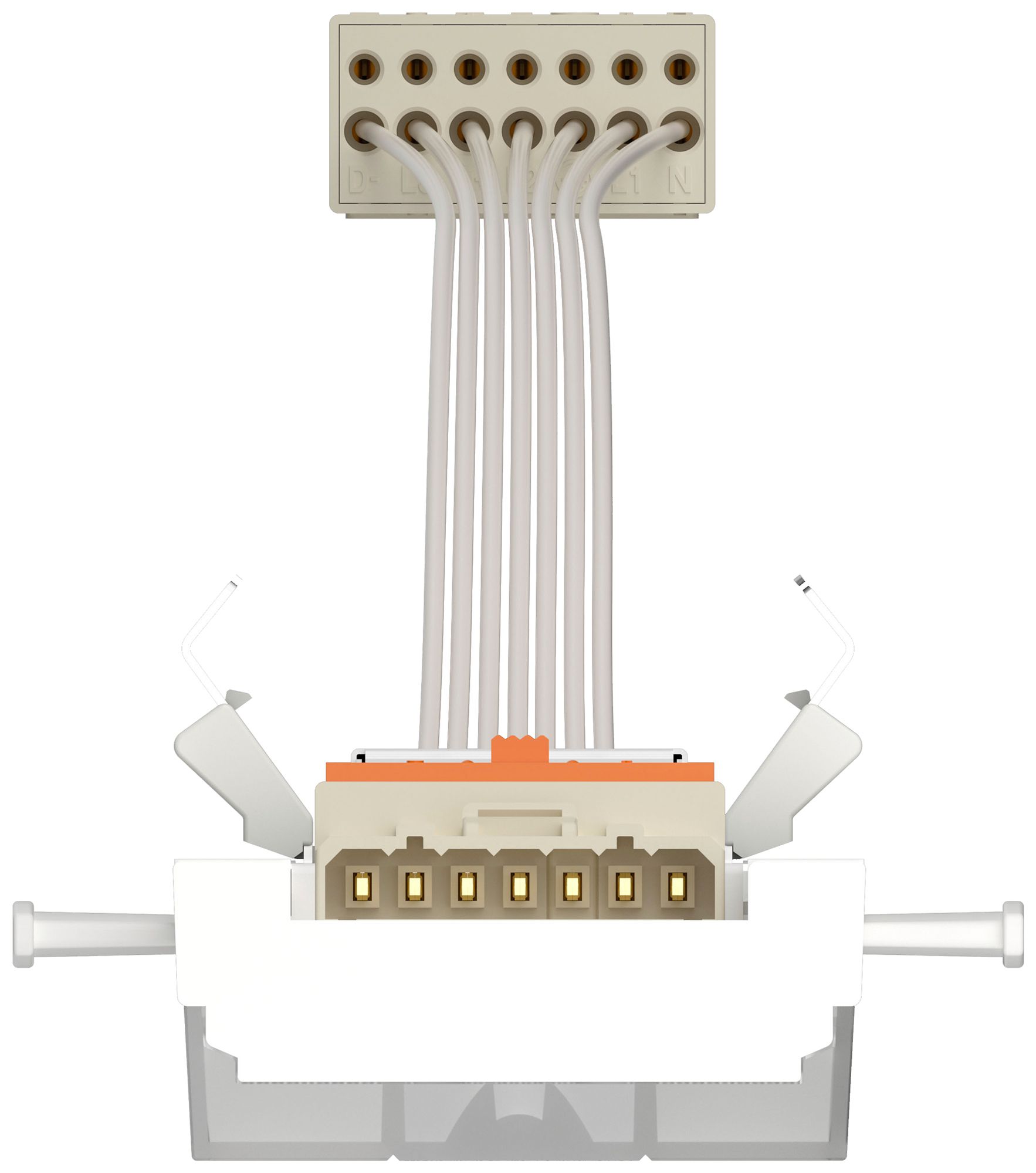 Insert lumineux LED DOTLUX LINEAone 74W 12950lm 4000K VWB DALI 1470mm blanc