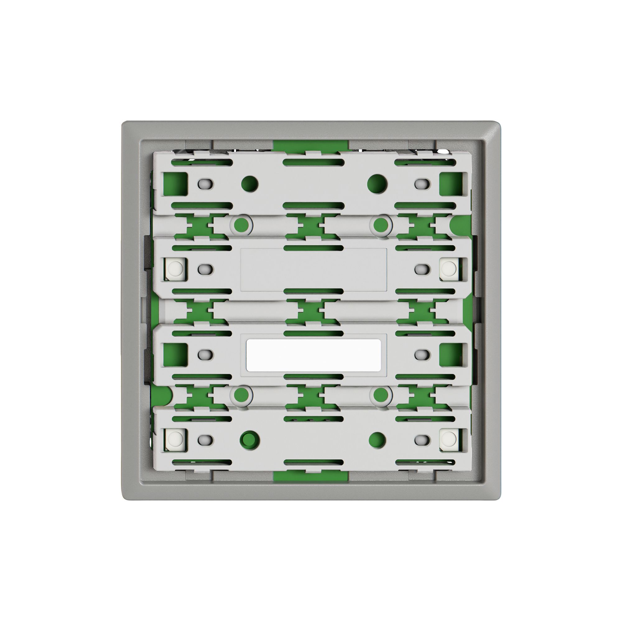 Plaque frontale EDIZIO.liv UNI SNAPFIX® p.UNI vers.enfich.p.3touches s.LED grc