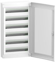 AP-Kleinverteiler SE PrismaSeT XS mit Tür transparent 6×24TE 550×1050×168mm