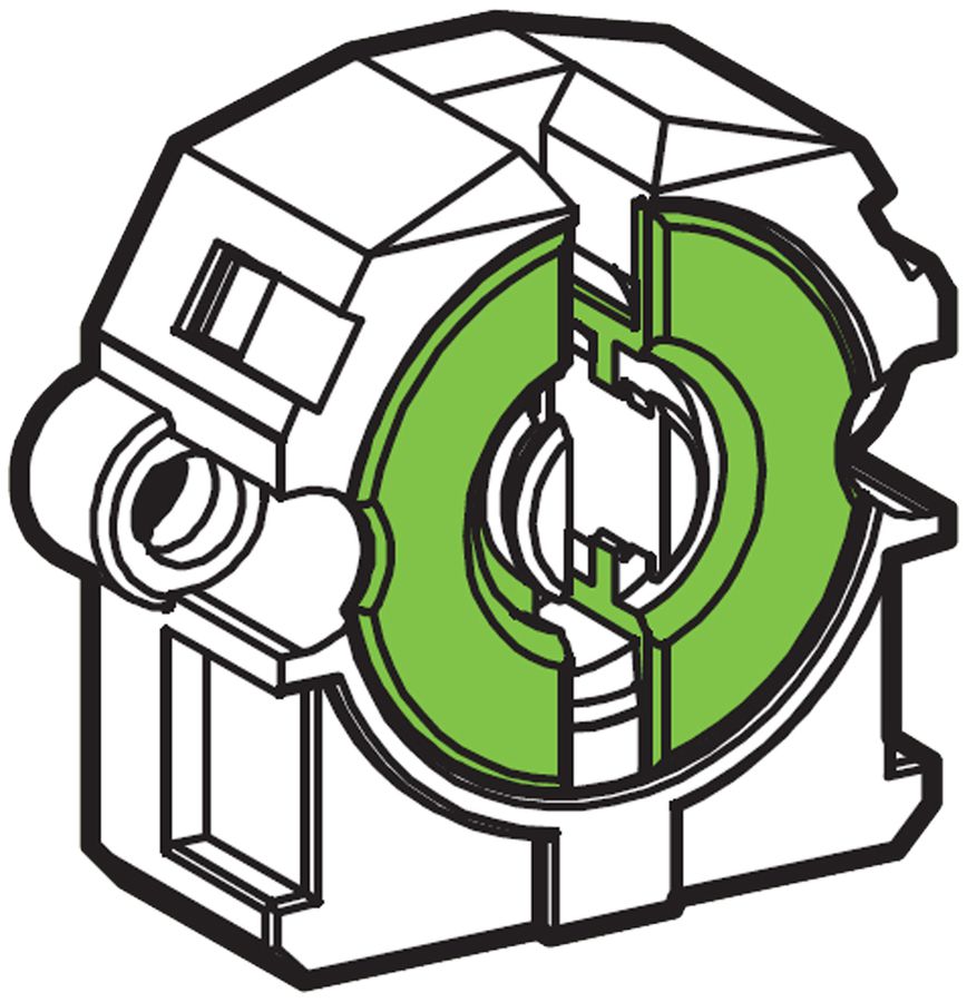 Lampenfassung G13, 347/F, ungefedert