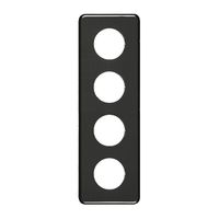 Placca di copertura 4×1 4×43mm nero