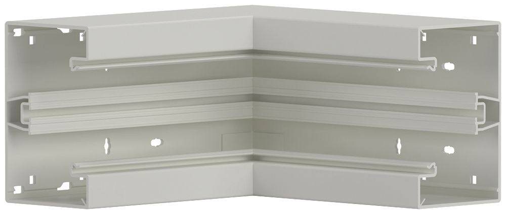 Angle intérieur tehalit BR 85×130mm, couvercle 80mm, blanc trafic