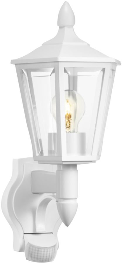 Lampada a muro Steinel L 15 PIR E27 60W IP44, bianco