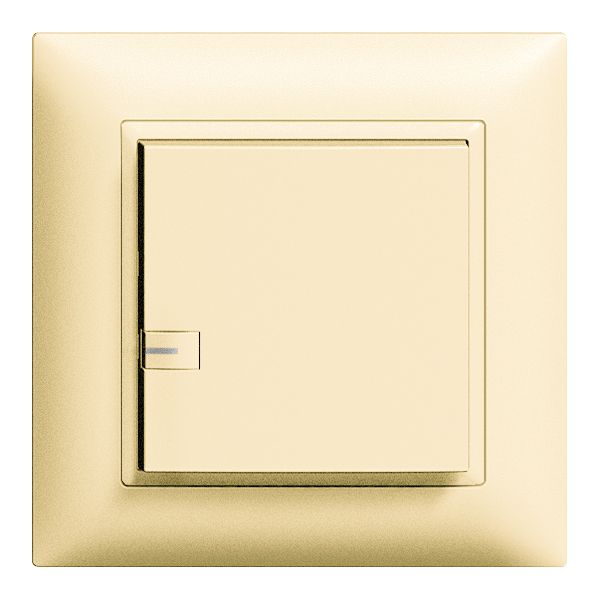 Tasto INC ZEP impulso/timer 1c/1t con LED EDIZIOdue vanille