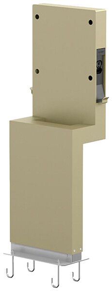 Montagesäule Scame BE-D einseitig 1907.5×594×375mm Stahl bronze