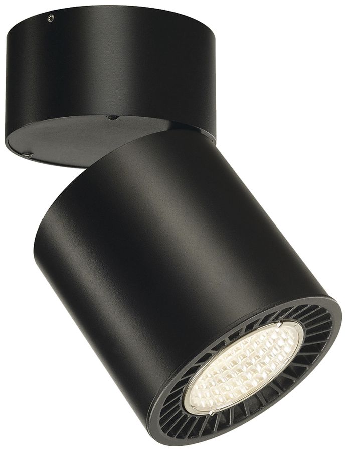 LED-Deckenleuchte SLV SUPROS MOVE 36W 3380lm 3000K 60° Ø127×205mm schwarz