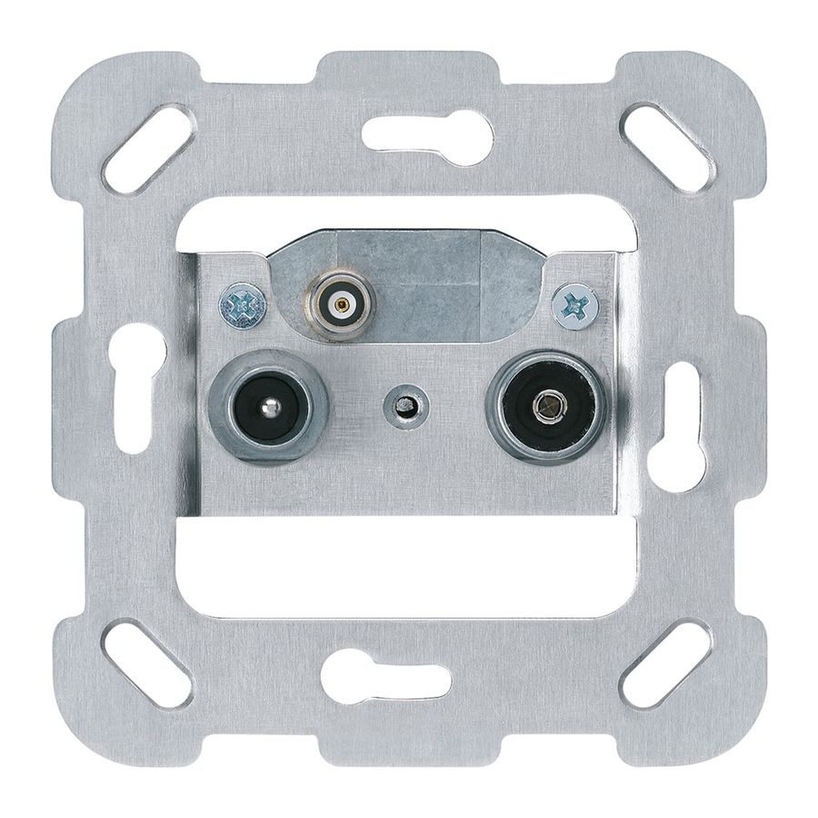 Einsatz zu UP-Antennendose R/TV/Daten Hager Bauart F 2GHz 11db