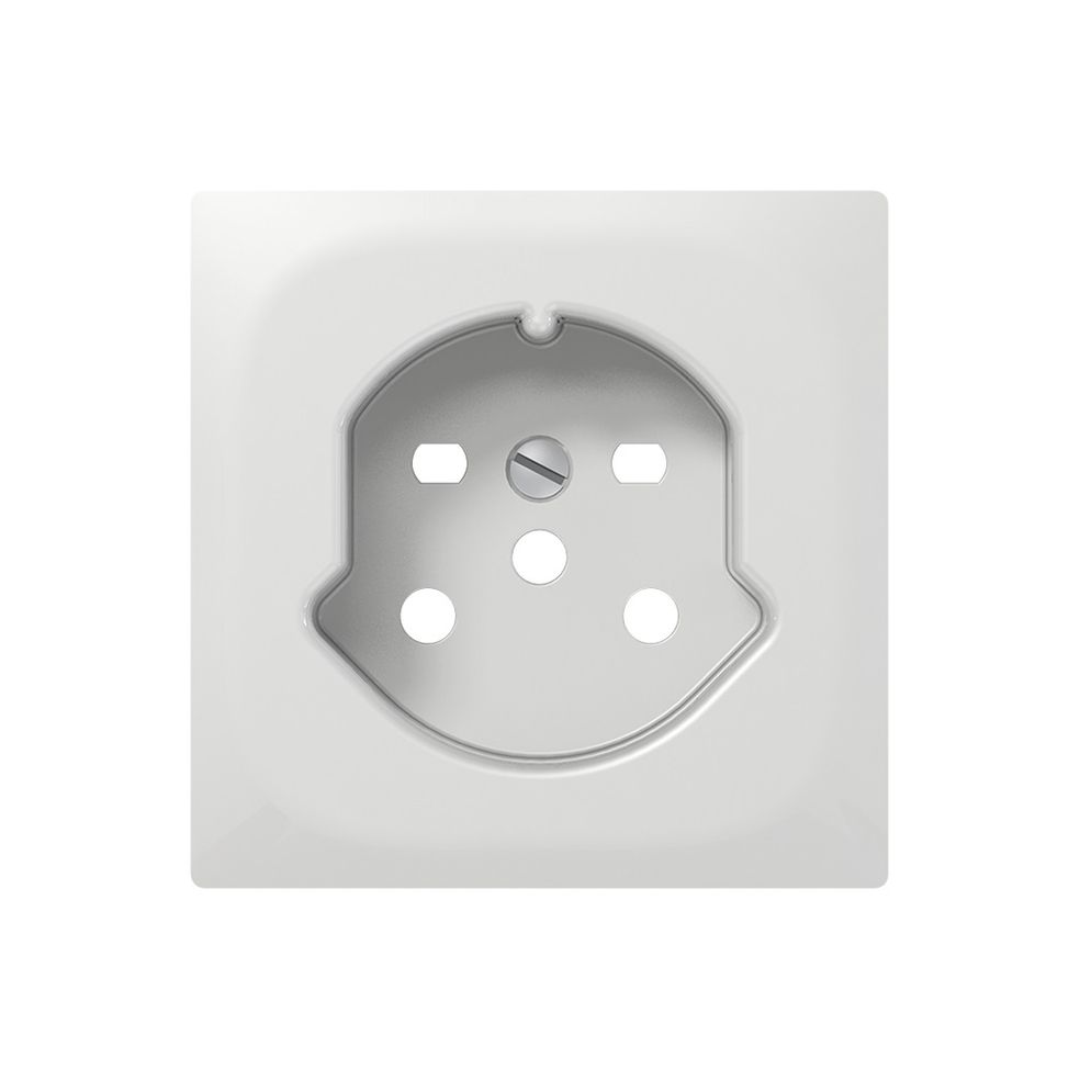 Frontplatte SIDUS Z/E zu Steckdose T15 weiss glänzend