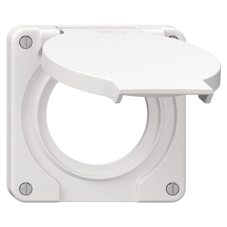 Deckel mit Klappdeckel NEVO Ø53mm IP21 ws (Dicht.ws)