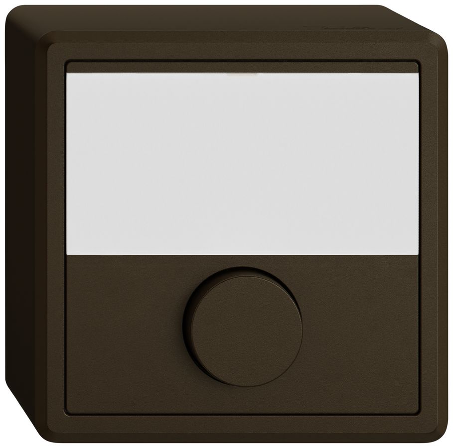 Poussoir de sonnerie AP EDIZIO.liv SNAPFIX® 6A 250V étiquette br