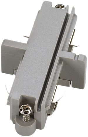 Längsverbinder SLV für 1-Phasen Stromschiene, silbergrau