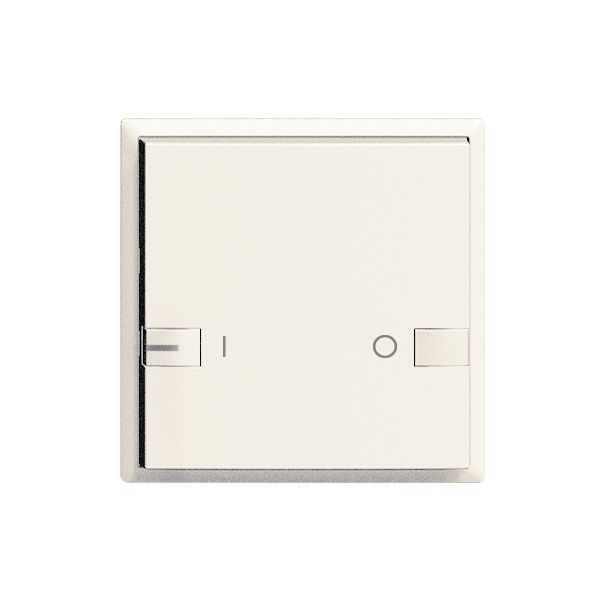 Frontset ON-OFF 1K/1T mit LED ZEP 60×60mm weiss