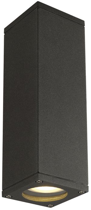 Wandleuchte SLV THEO UP/DOWN OUT, 2×GU10 35W IP44 anthrazit