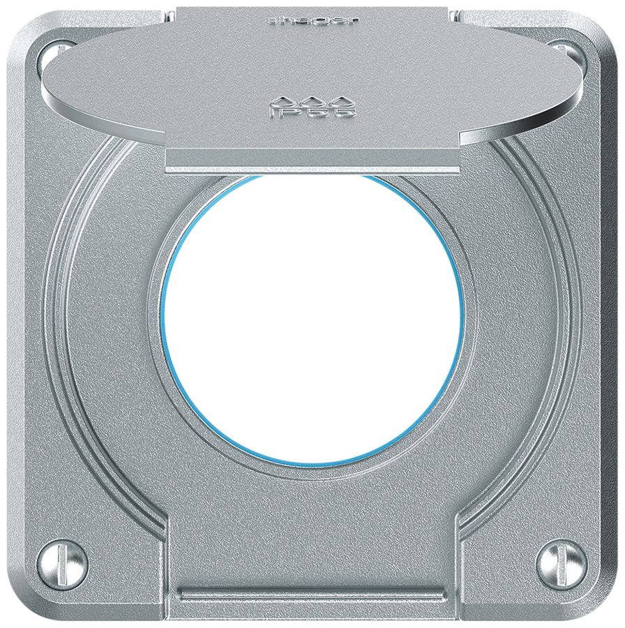 Oberteil robusto für Steckdose IP55 mit Runddichtung aluminium