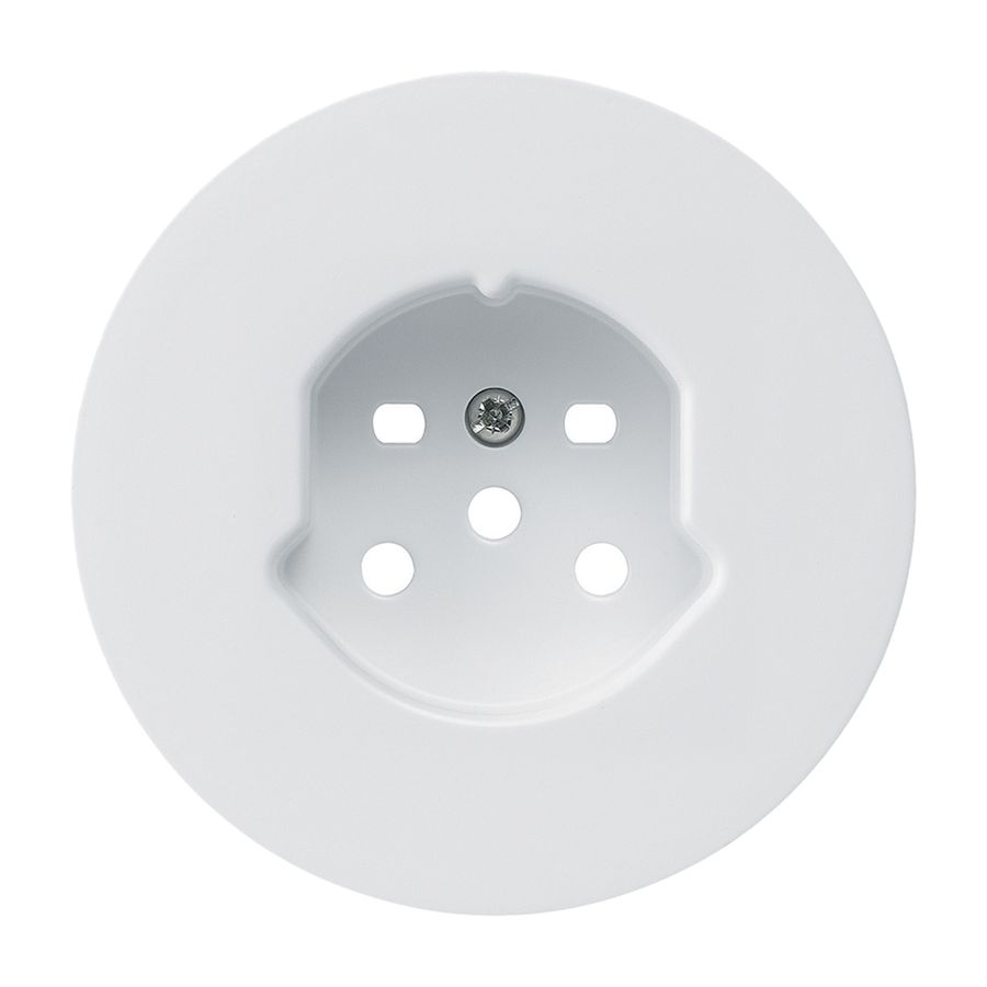 Frontset HA robusto für Steckdose Typ 15 mit Steckklemmen weiss