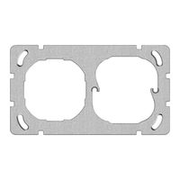 Befestigungsplatte Gr. I-I 137×77mm für Thermostat