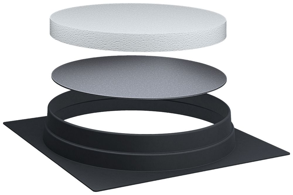 Kit per rivestimento terrazzo Hager per cassetta EKR12 e MKR12 rotondo