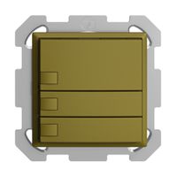 UP-KNX-Taster RGB EDUE, 250mW, o.LED, 3×Taste, 1×Tastenb., ov