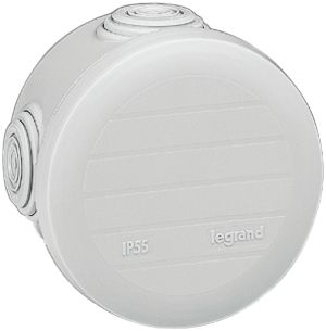 Boîte de dérivation AP PLEXO vide Ø60mm gris