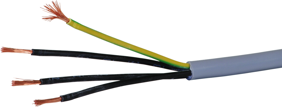 Câble de commande LiYY 4×2.5mm² numéroté gris