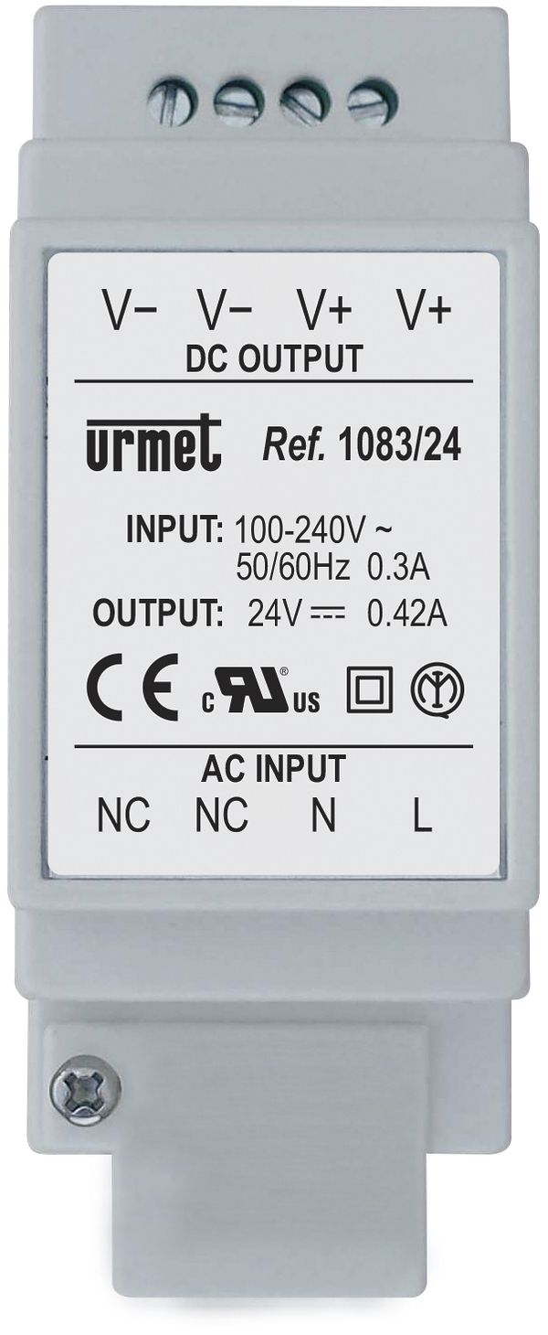 Alimentation de ligne AMD Urmet, pour 2VOICE, 110/230VAC 12W p.le renvoi d'appel