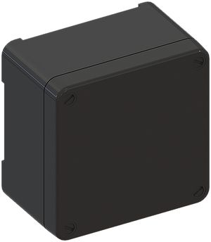 Abzweigdose AGRO 105×105×65mm leer PPO schwarz, IP65