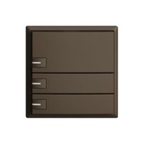 Poussoir KNX RGB EDUE, 250mW, a.LED RGB, 3×poussoir, comm.1×touche, cof