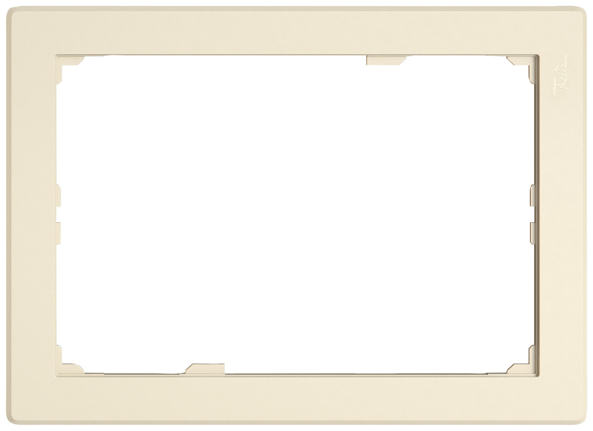 Frontplatte EDIZIO.liv SNAPFIX® für KNX-Panel 7" 120×180 mm cr