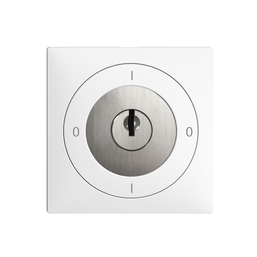 Interrupteur rotatif ENC EDIZIOdue 0/2P blanc, avec serrure de sûreté