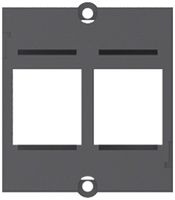 Cadre frontal BACHMANN fiches/prises mobiles 2 37×40.2mm