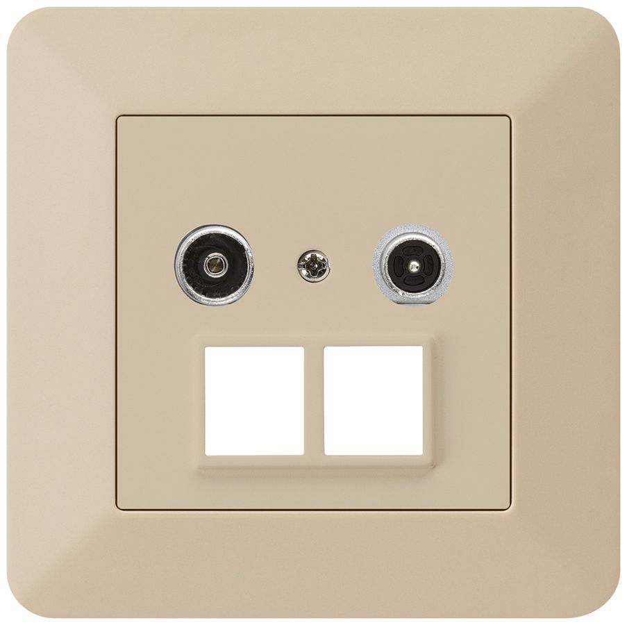 Prise multimédia ENC kallysto.trend R/TV 10.5dB 2GHz beige