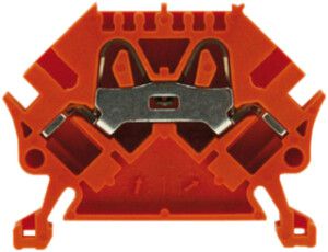Morsetto di passaggio componibile WZ 0.5…4mm² 32A 800V push-in 2×1 DIN 35mm ara