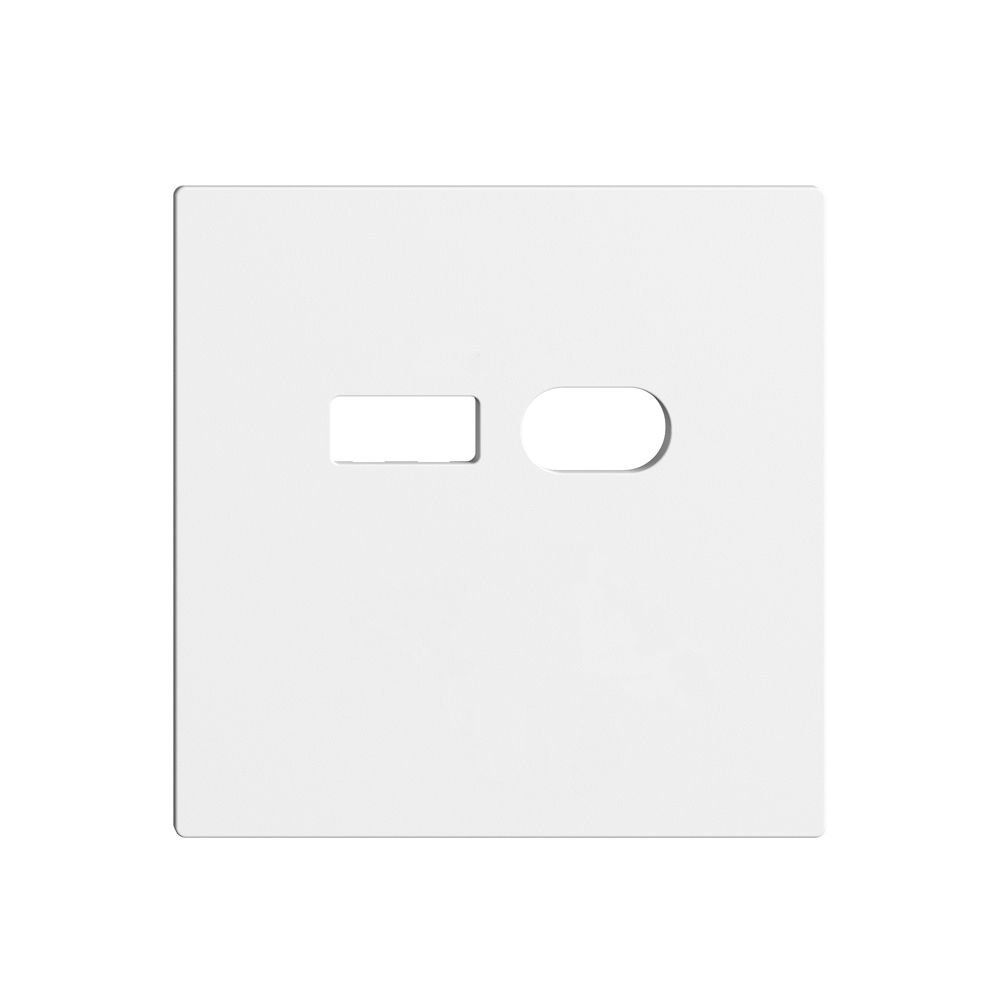 Montageset Feller EDIZIOdue für Steckdose USB 18W Typ A + Typ C weiss