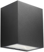 LED-Wandleuchte Flagstone 7.5W 270lm IP44 schwarz