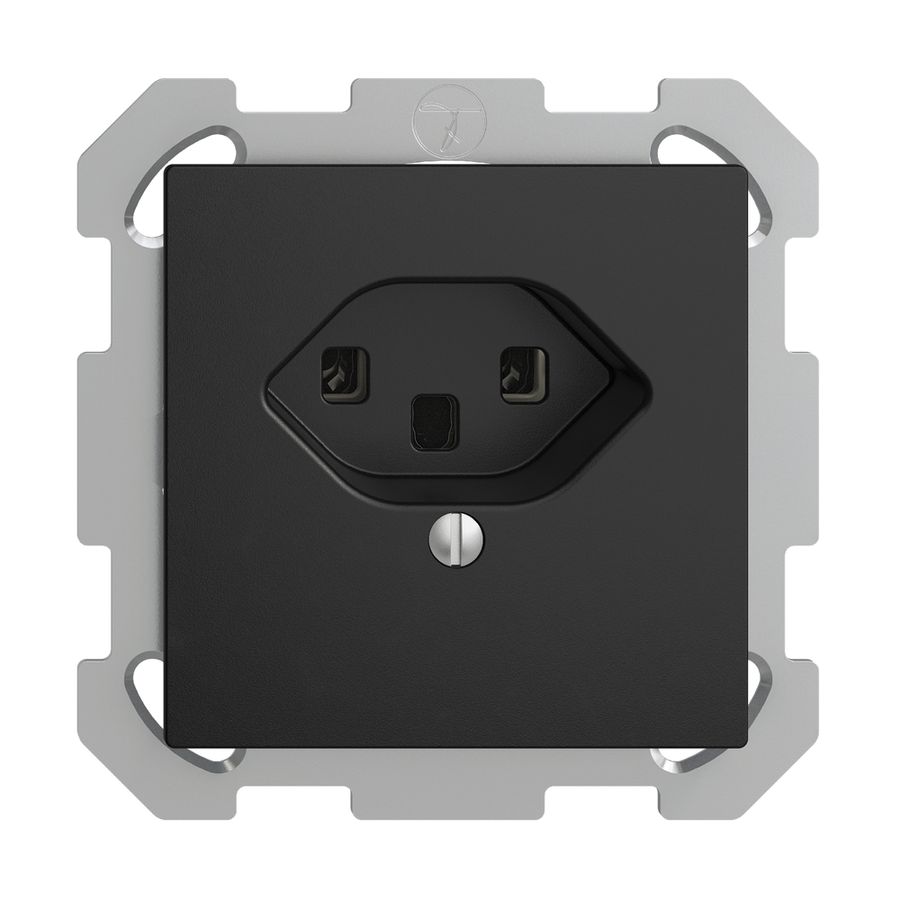 Prise ENC EDIZIOdue T23 16A noir bornes à vis