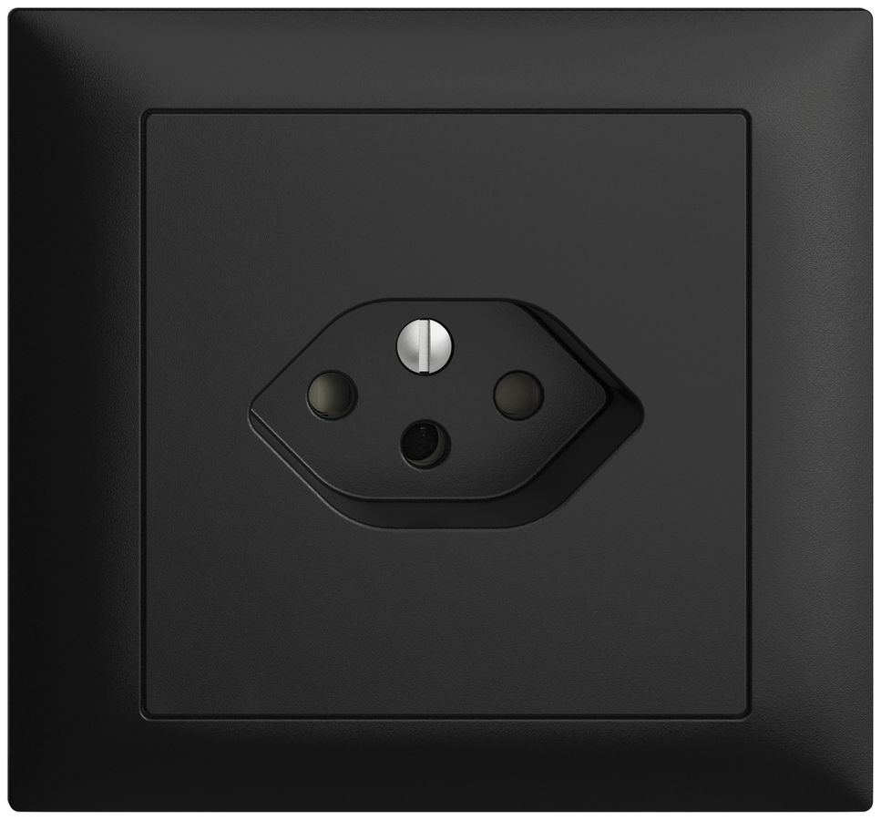 EB-Steckdose EDIZIOdue T13 FKE schwarz