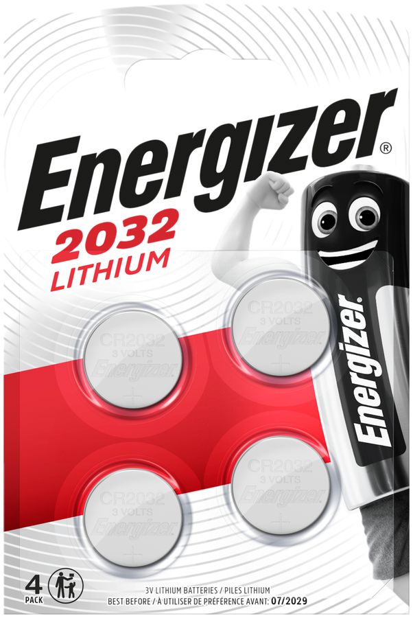 Knopfzelle Lithium Energizer CR2032 3V Blister à 4 Stück