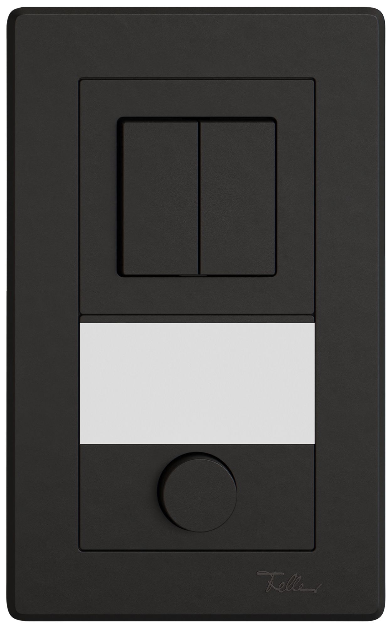 UP-Kombination EDIZIO.liv SNAPFIX® 2×1 156×96mm Sch 1/3+3/1L+Schliesser schwarz