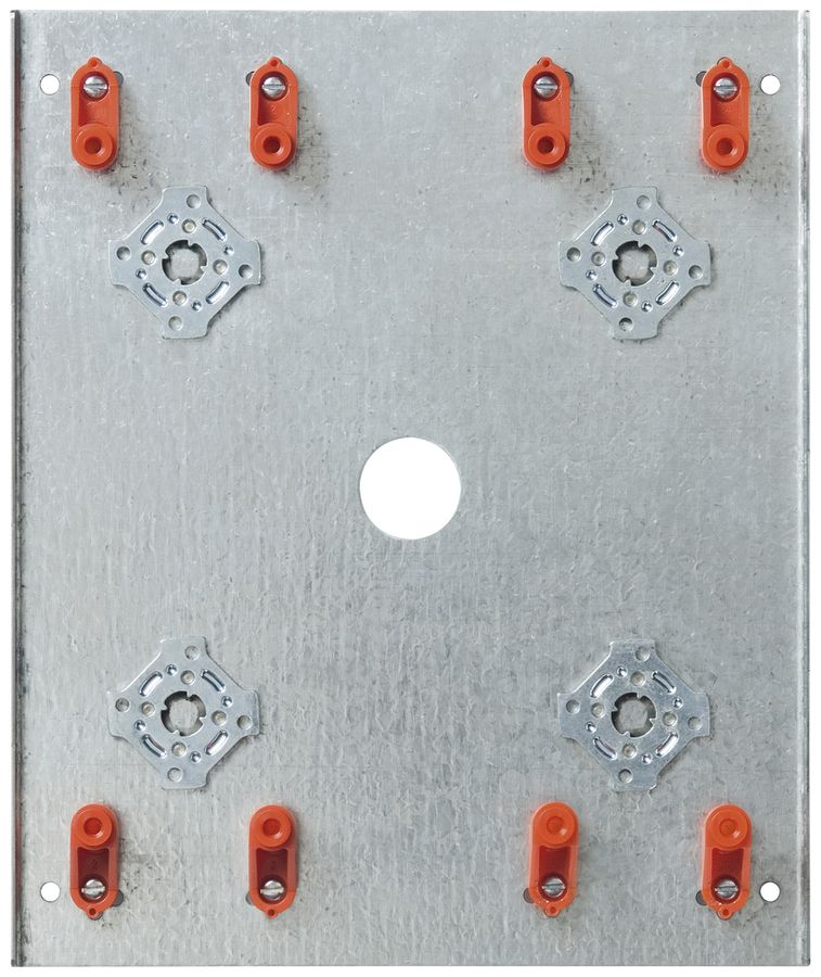 Montageplatte Siedle 4× 178×213×30mm silber