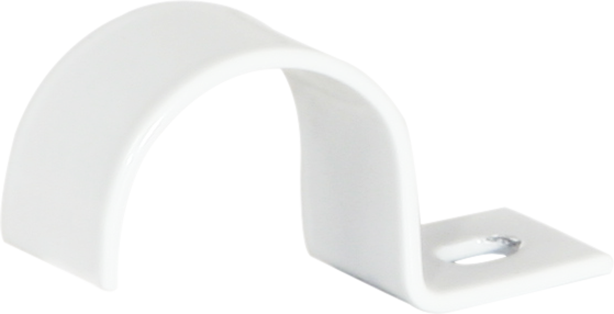 Bride Plica 1-lappig M25 Stahl lackiert hellgrau