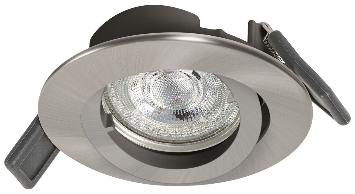 EB-LED-Downlight LDV SP SET GU10 4.3W 350lm 2700K Nickel