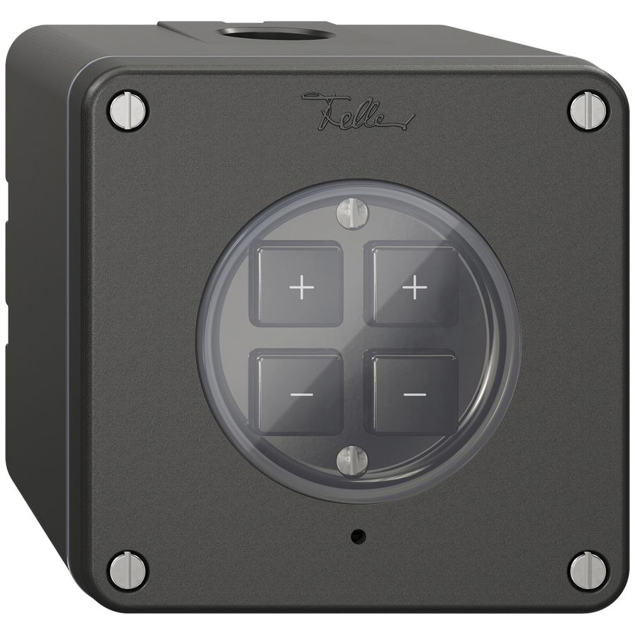 AP-Dimmer Uni-LED 2K/4T NEVO Wiser schwarz