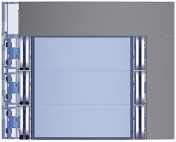 Frontale con 6 tasti per modulo di chiamata 8 tasti Sfera grigio grafite