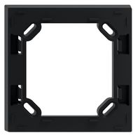 Cadre intermédiaire ENC 90×90×15mm, p.cadre de recouvrement Edue 88×88mm noir